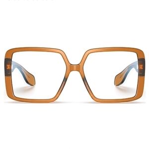 Non Prescription Blue Light Blocking Glasses Eyewear Brown Frame